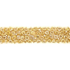 Bracciale in oro giallo con diamante bianco da 155 carati