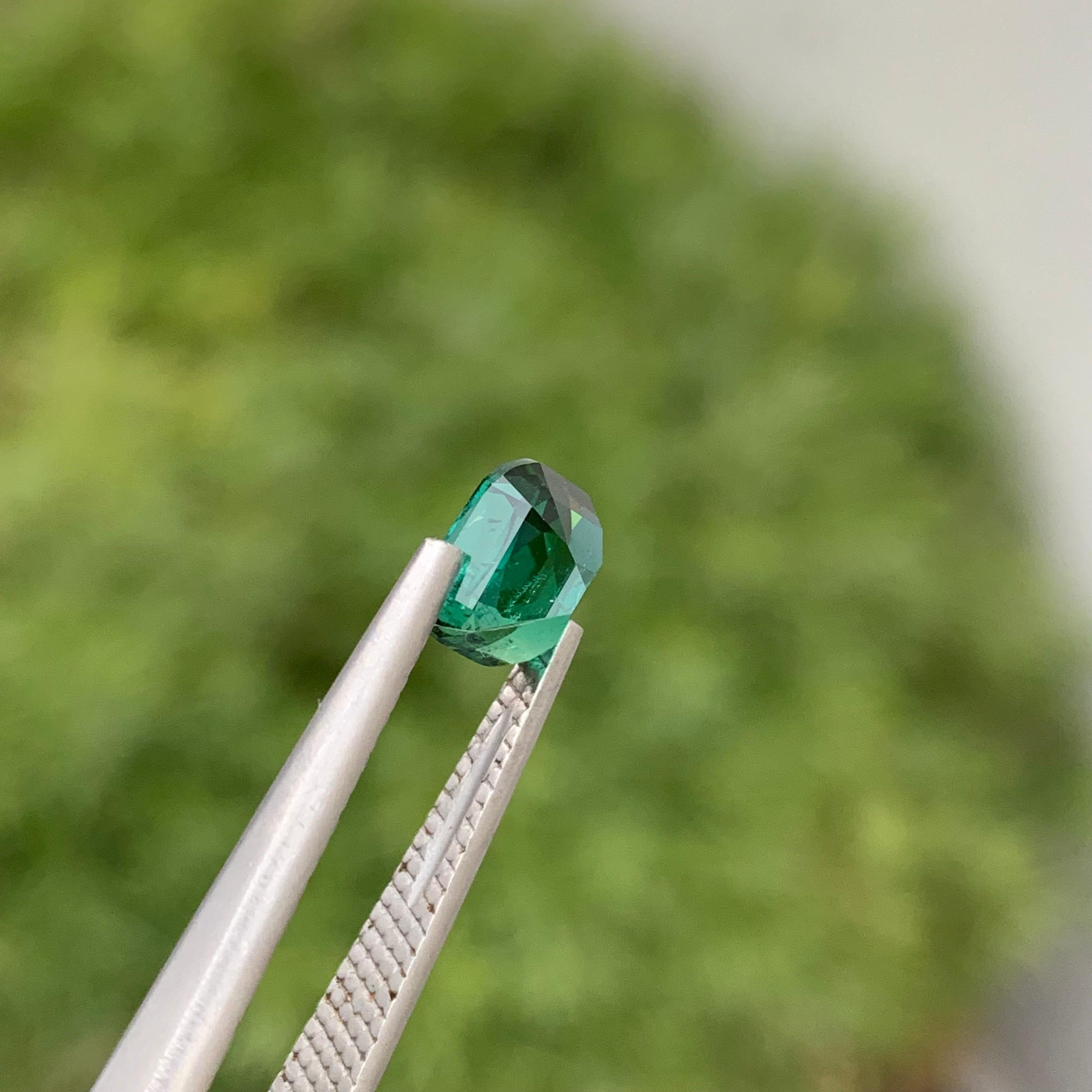 1.55 Carats Adorable Natural Loose Dark Lagoon Tourmaline Gem For Jewellery For Sale 4