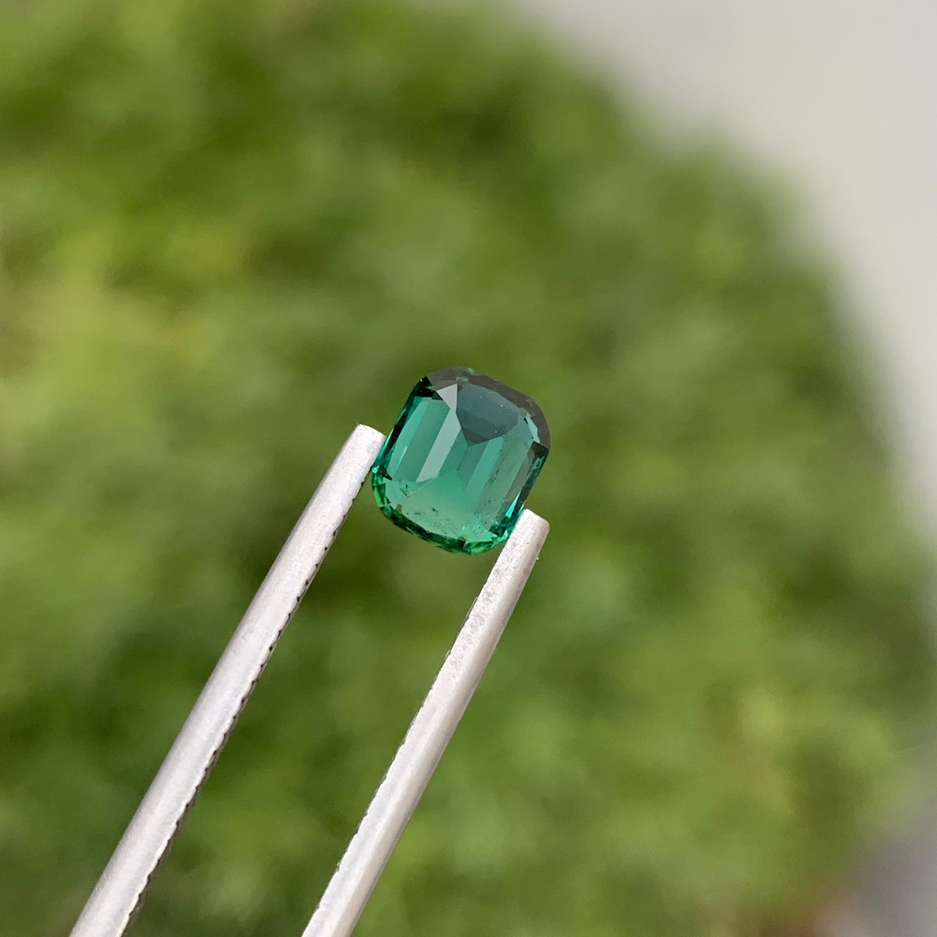 1.55 Carats Adorable Natural Loose Dark Lagoon Tourmaline Gem For Jewellery For Sale 5