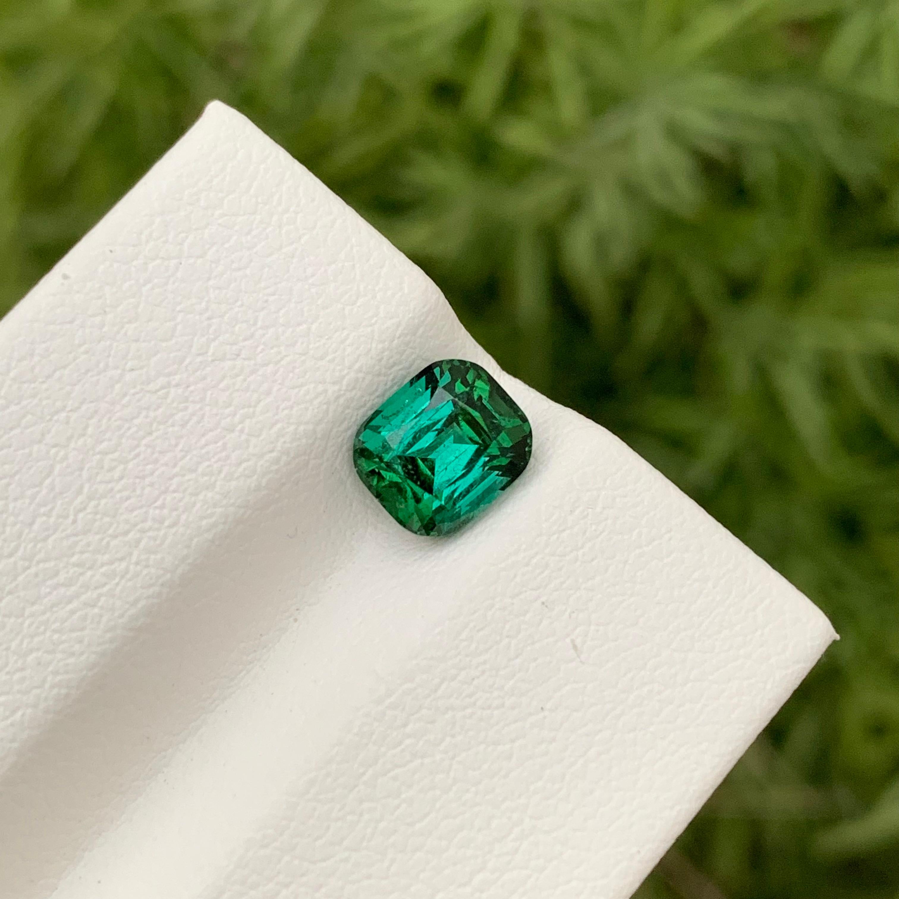Women's or Men's 1.55 Carats Adorable Natural Loose Dark Lagoon Tourmaline Gem For Jewellery For Sale