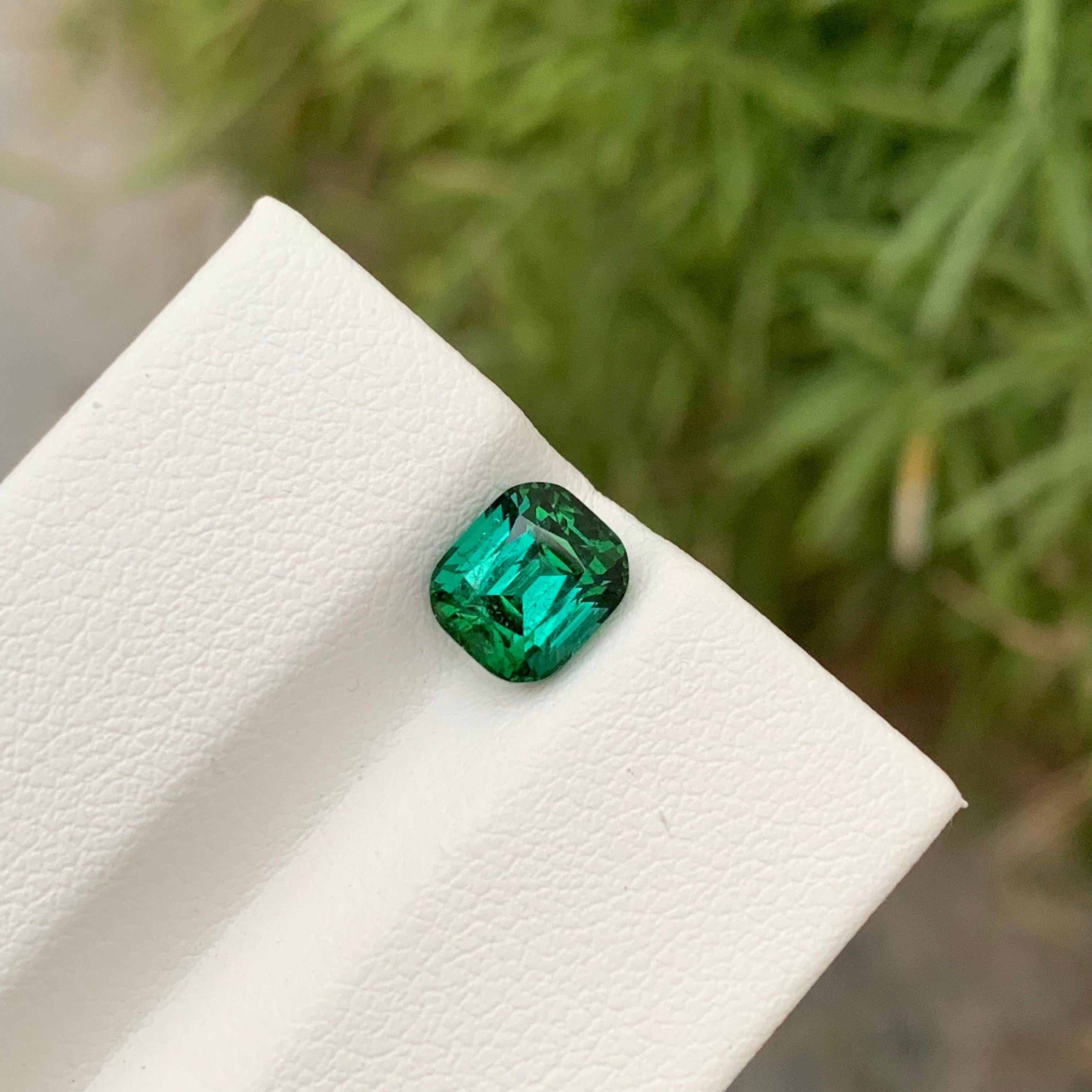 1.55 Carats Adorable Natural Loose Dark Lagoon Tourmaline Gem For Jewellery For Sale 2