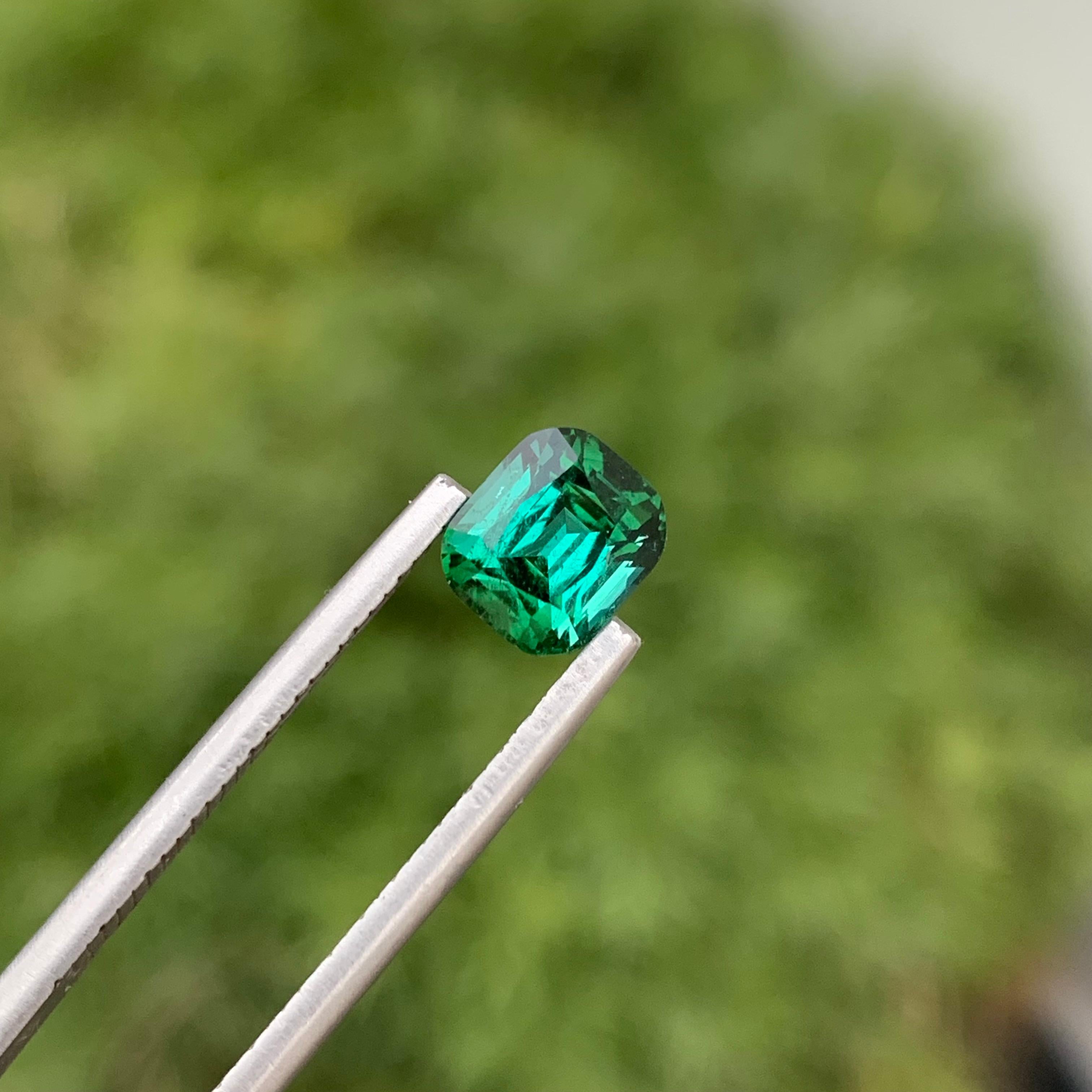 1.55 Carats Adorable Natural Loose Dark Lagoon Tourmaline Gem For Jewellery For Sale 3