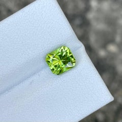 1.55 Carat Natural Loose Green Peridot Custom Precision Cut Pakistani Gemstone