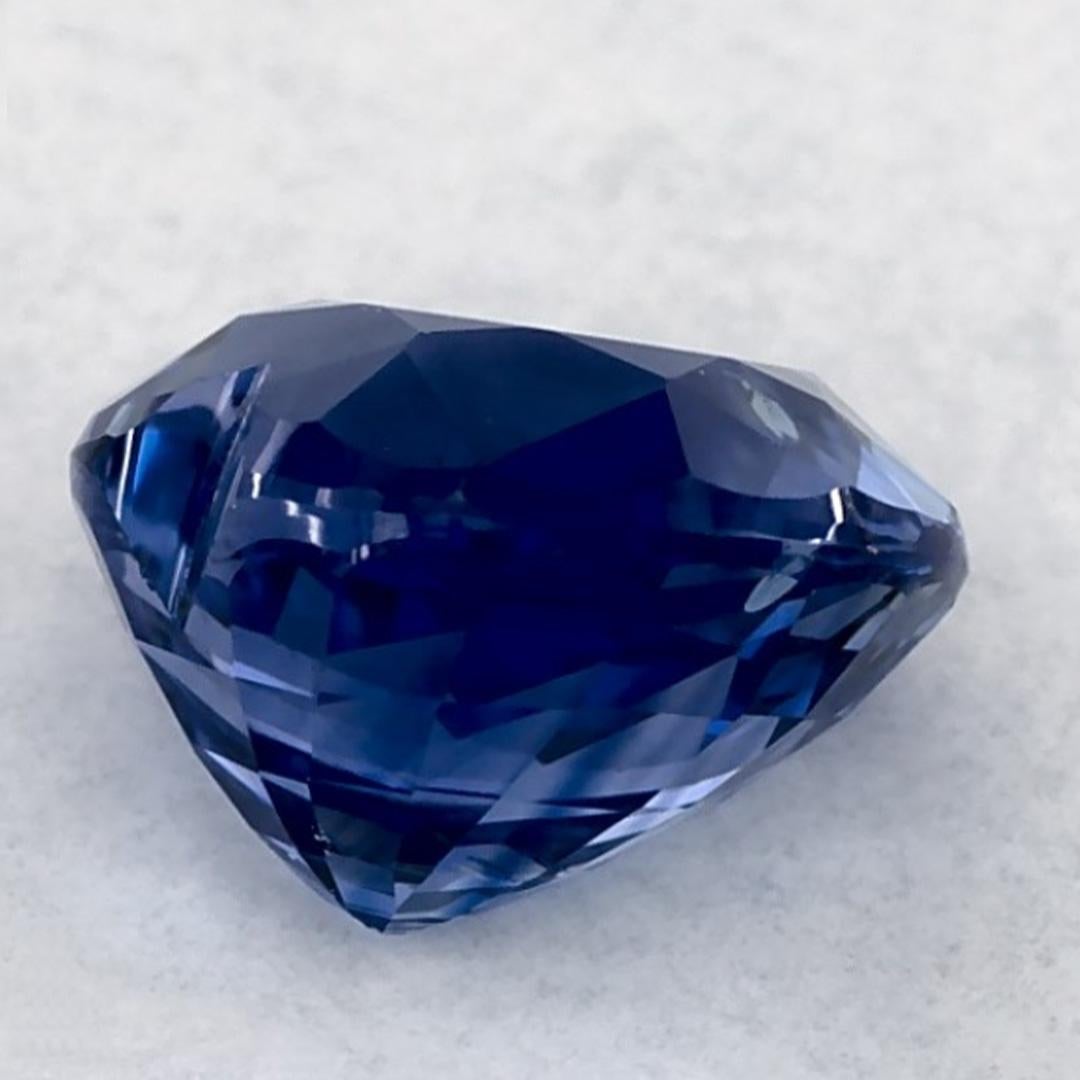 1.55 qt Zafiro Azul Corazón Gema Suelta en Nuevo estado para la venta en Fort Lee, NJ