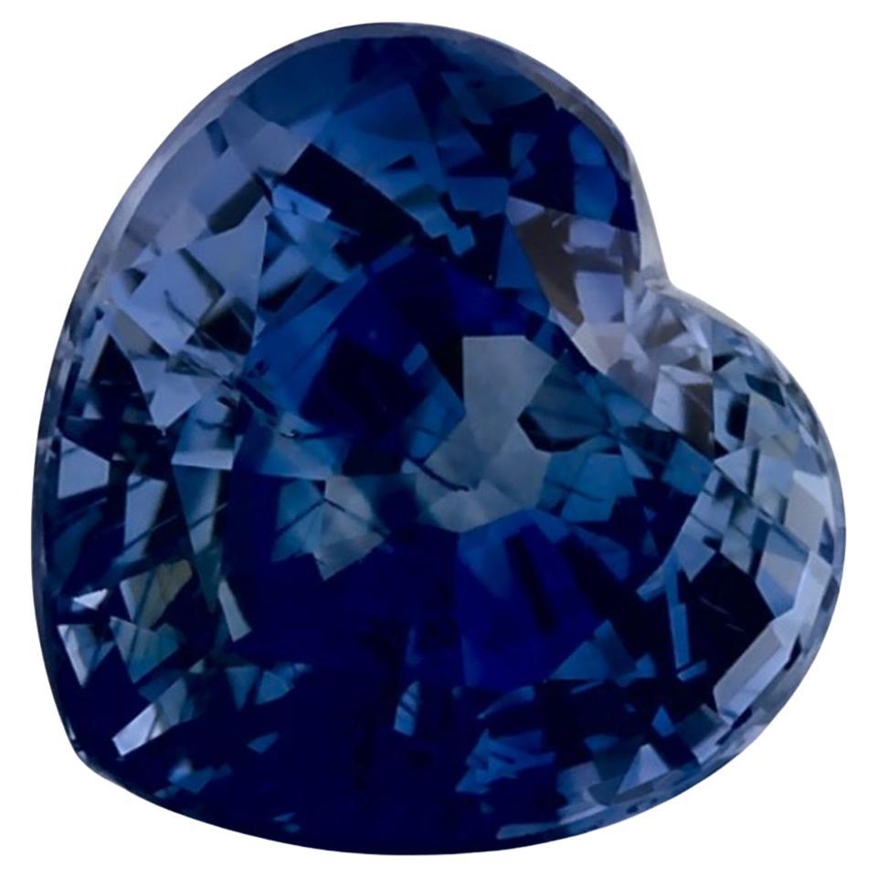 1.55 qt Zafiro Azul Corazón Gema Suelta