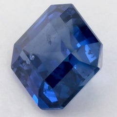 1.55 Ct Blue Sapphire Octagon Loose Gemstone