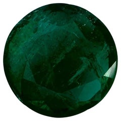 1.55 Ct Emerald Round Loose Gemstone