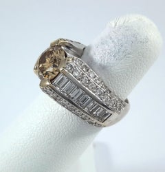 1.55 ct Fancy Brown Diamond modern ring