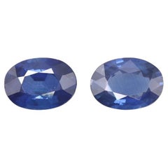 1.55 Carat Natural Blue Sapphires Precious Loose Gemstones, Customisable Jewels