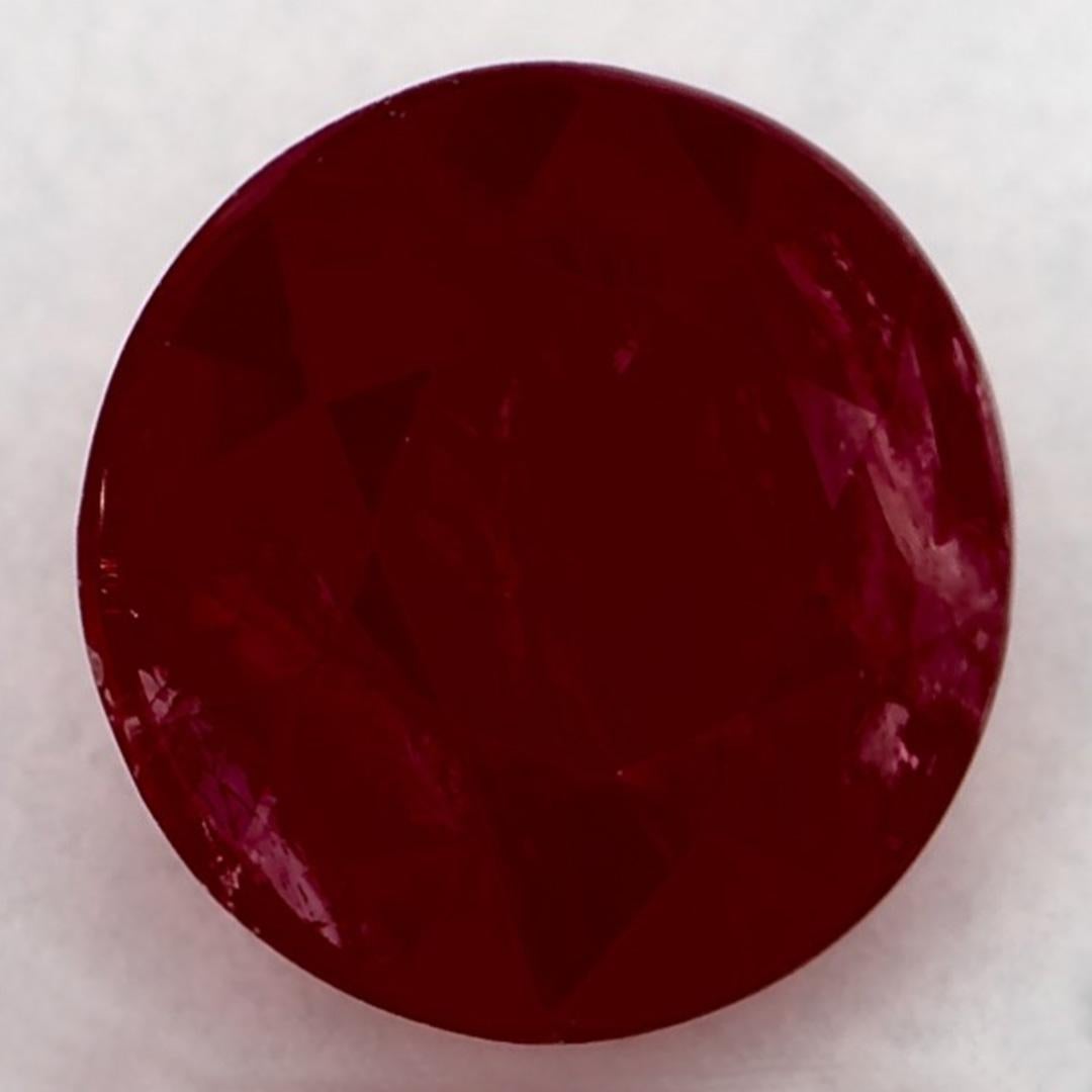Round Cut 1.55 Ct Ruby Round Loose Gemstone