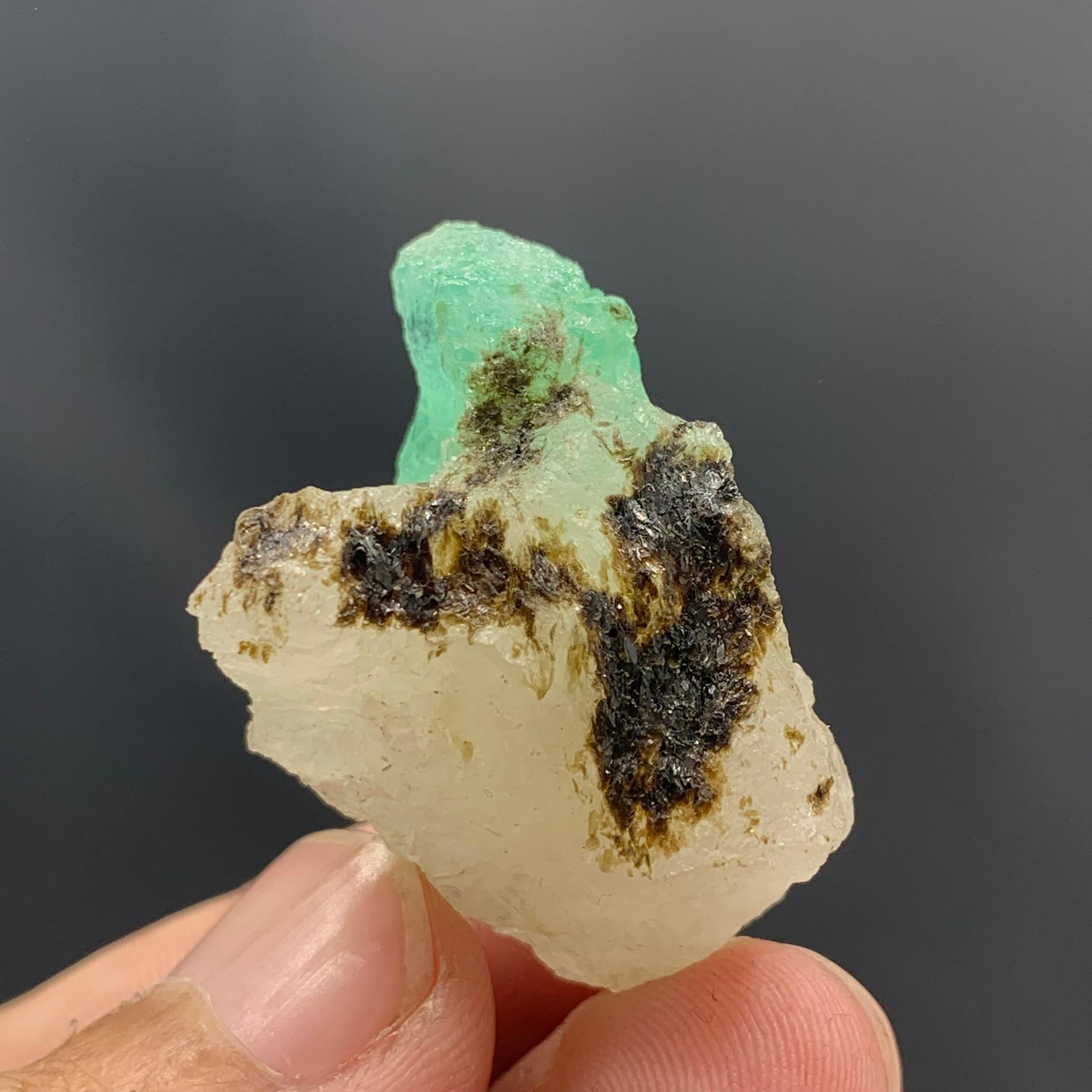 Other 15.50 Gram Gorgeous Emerald Specimen From Swat Valley, Pakistan  For Sale