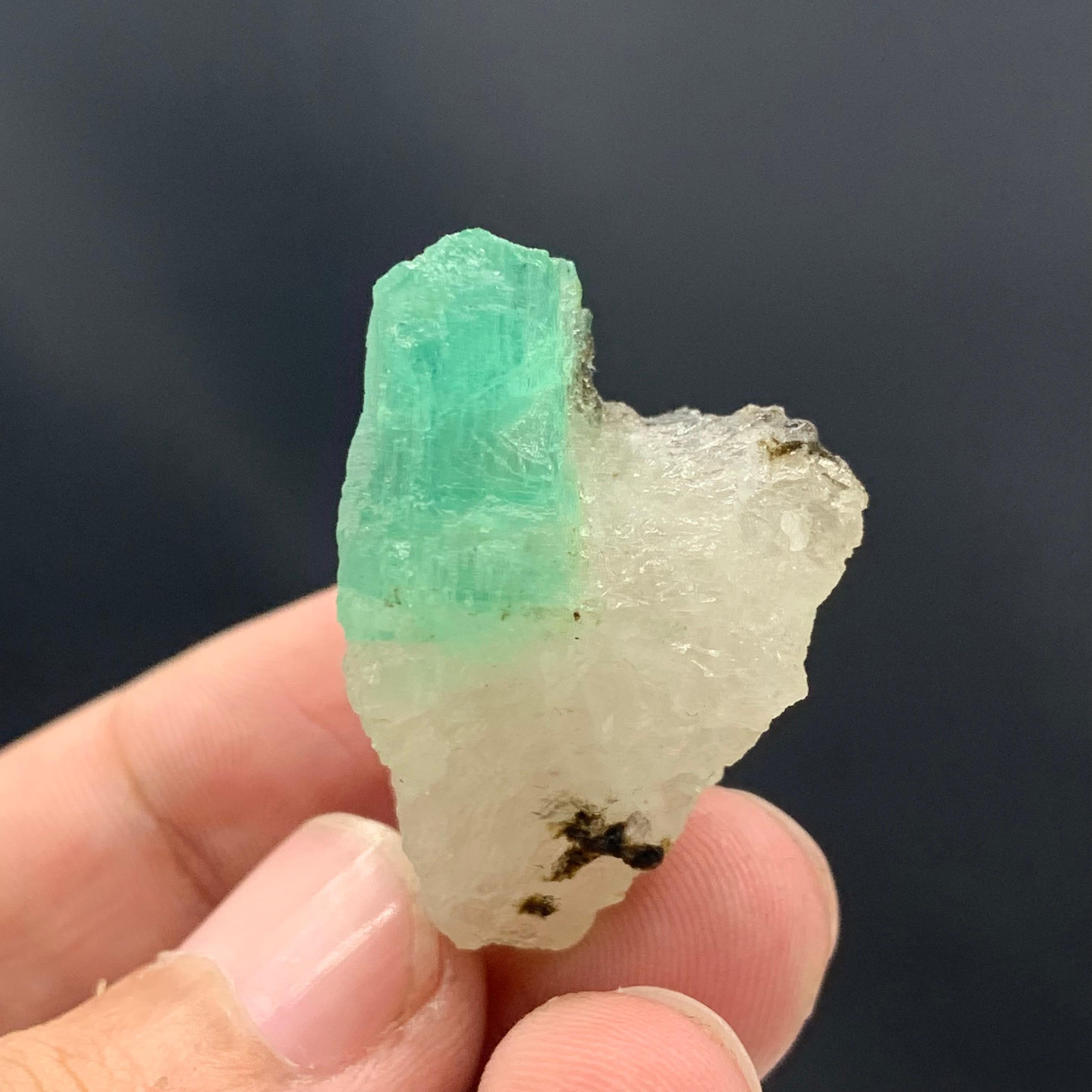18th Century and Earlier 15.50 Gram Gorgeous Emerald Specimen From Swat Valley, Pakistan  For Sale