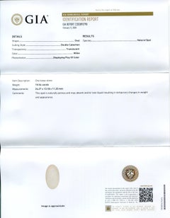 15.54 Carat Oval Opal GIA Certified