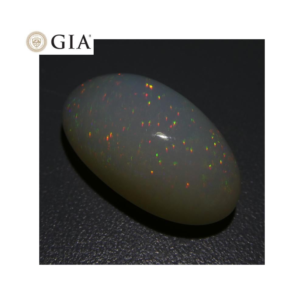 Oval Cut 15.54 Carat Oval Opal GIA Certified For Sale
