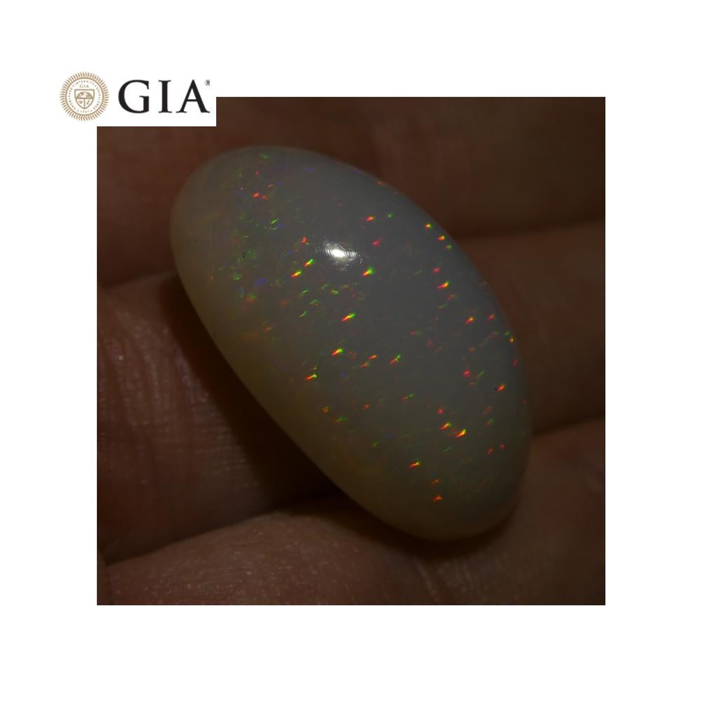 15.54 Carat Oval Opal GIA Certified For Sale 1