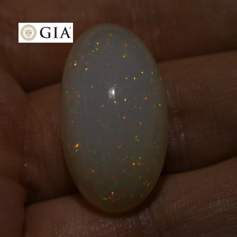 15.54 Carat Oval Opal GIA Certified For Sale 2