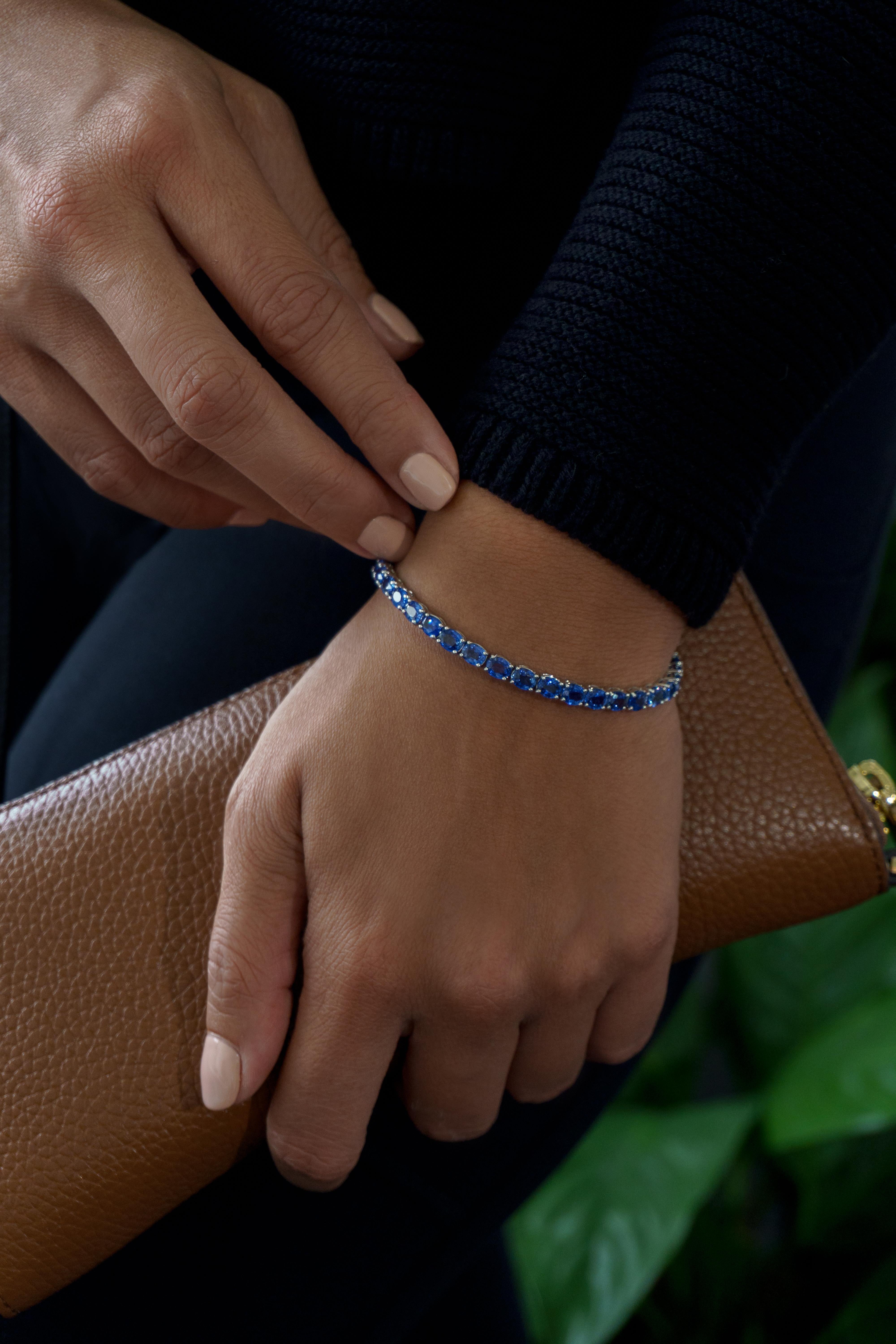 tennis bracelet blue