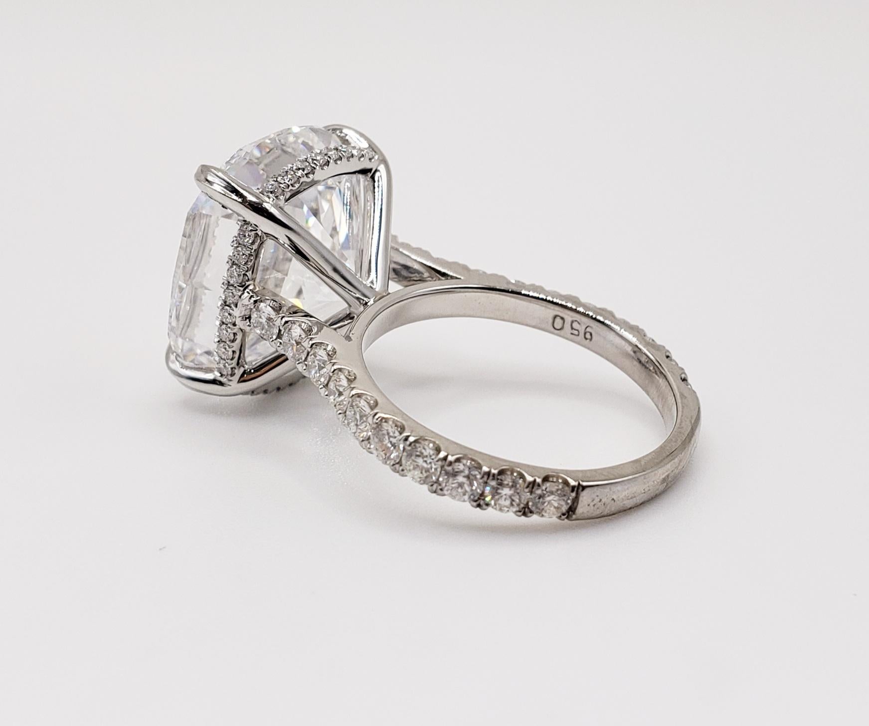 David Rosenberg 15::58 ct Cushion D Internally Flawless Typ 2A GIA Diamantring 4
