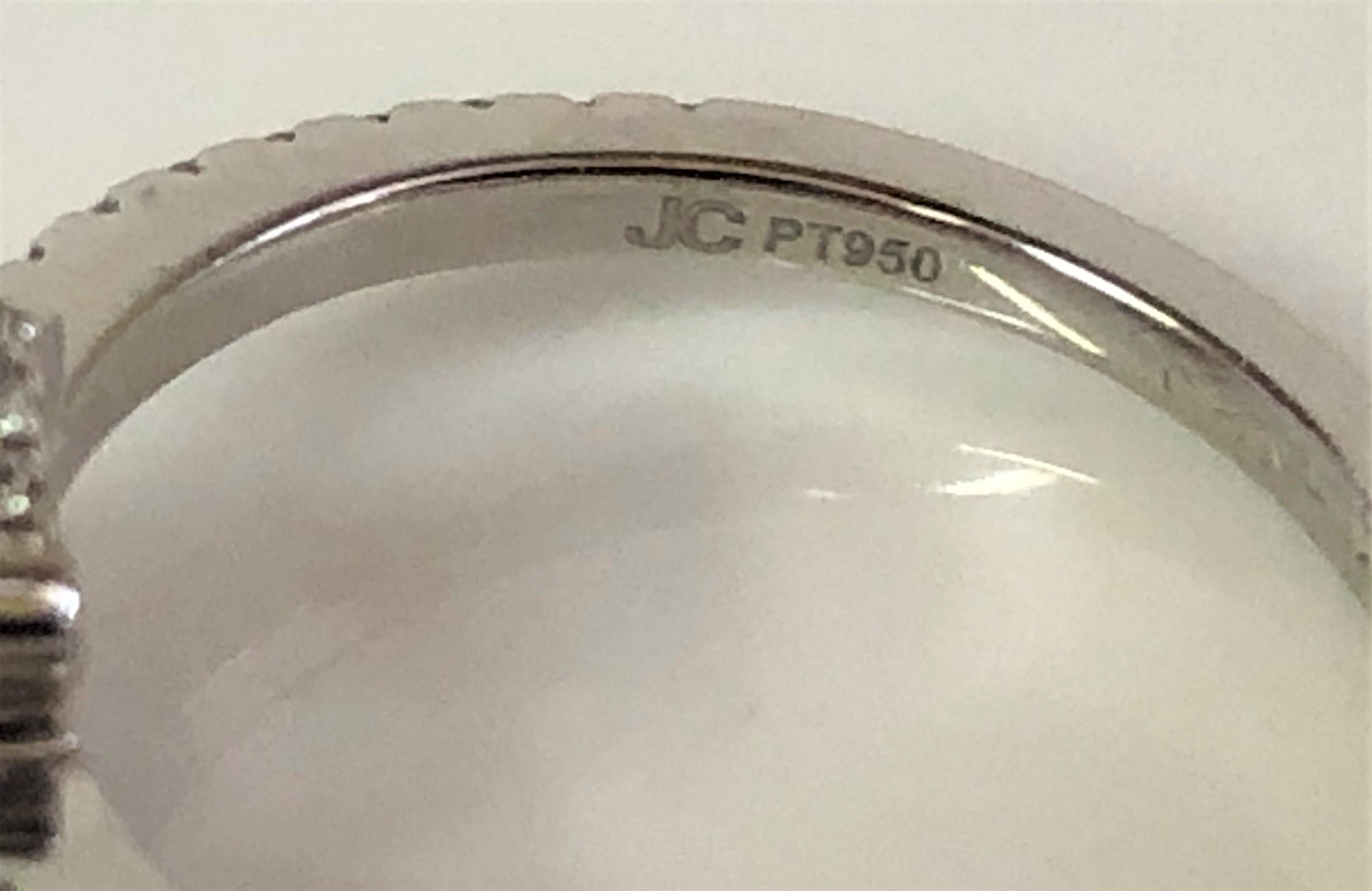 Anello in platino con diamanti rotondi certificati da 1,55 ct. in vendita 1