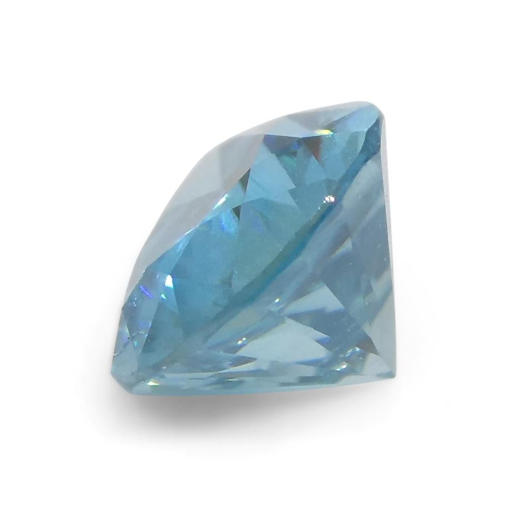 1.55ct Pear Diamond Cut Blue Zircon from Cambodia For Sale 5