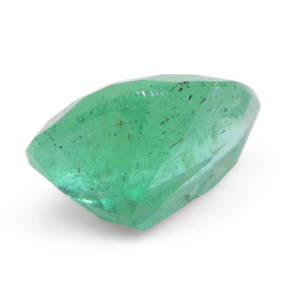1.55ct Pear Green Emerald from Colombia For Sale 7