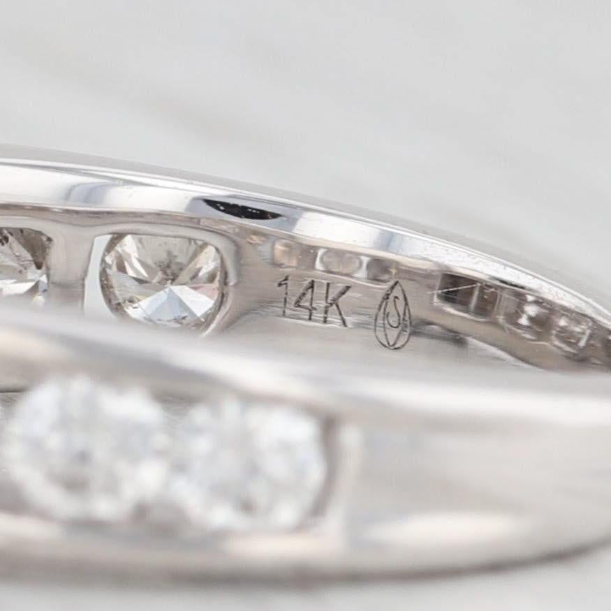1.55ctw Princess Diamond Engagement Ring 14k White Gold Size 5.5 1
