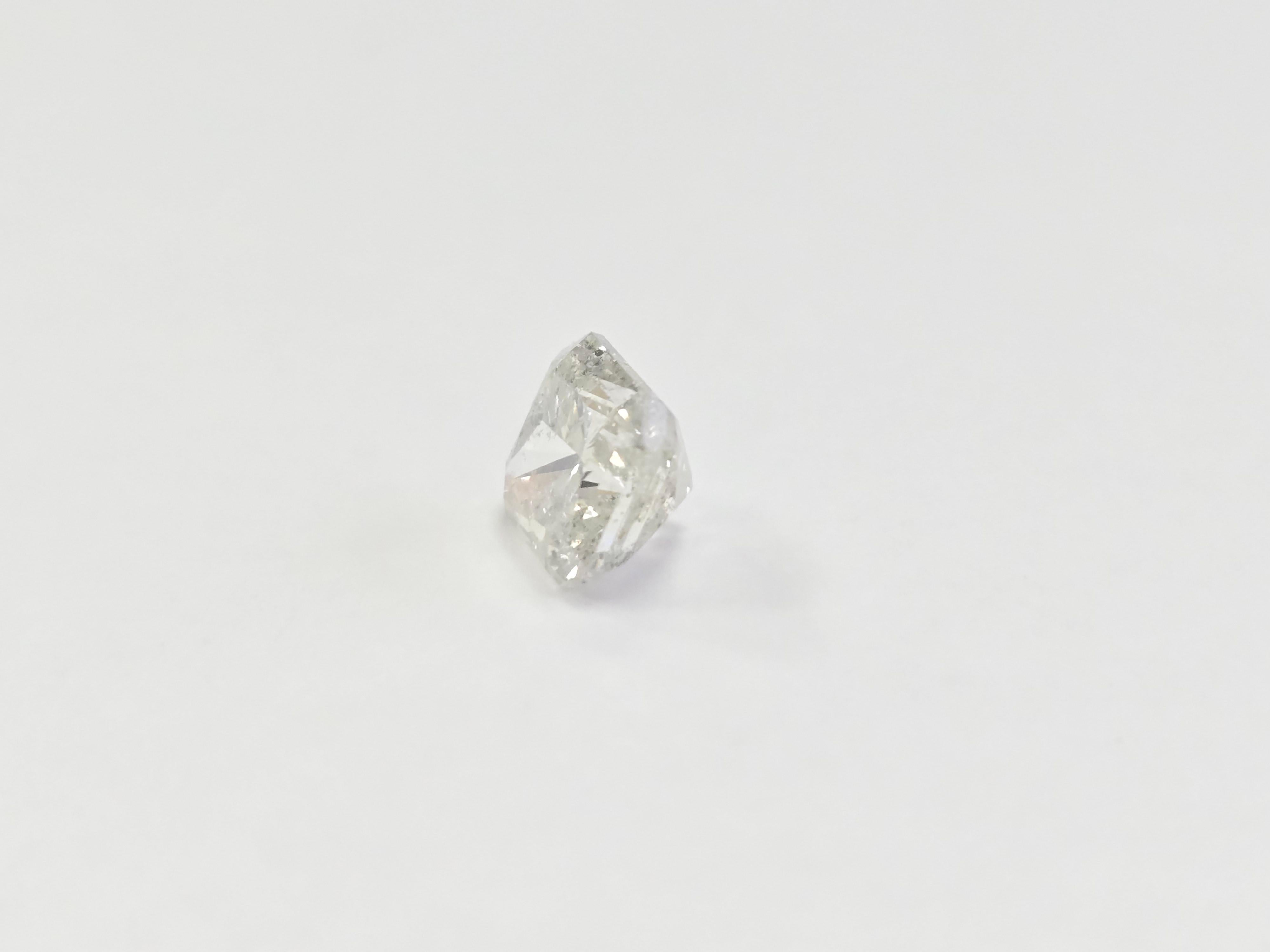 Femenino o masculino Diamante Natural de Forma Radiante de 1,56 Quilates en venta
