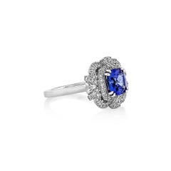 Sunita Nahata Tansanit 1.56ct. Fancy Ring aus 18KWG mit Diamant.