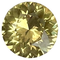 1,56 Karat Gelber Chrysoberyll Stein Rundschliff Natürlicher Sri Lankanischer Edelstein
