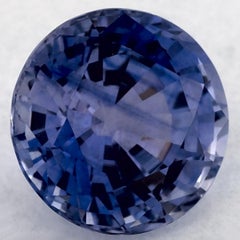 1.56 Ct Blue Sapphire Round Loose Gemstone