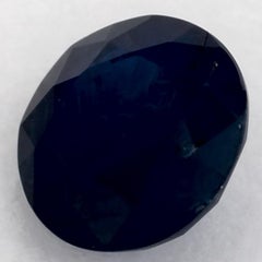 1.56 Karat Blauer runder Saphir, loser Edelstein