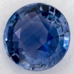 1.56 Ct Blue Sapphire Round Loose Gemstone (pierre précieuse en vrac)