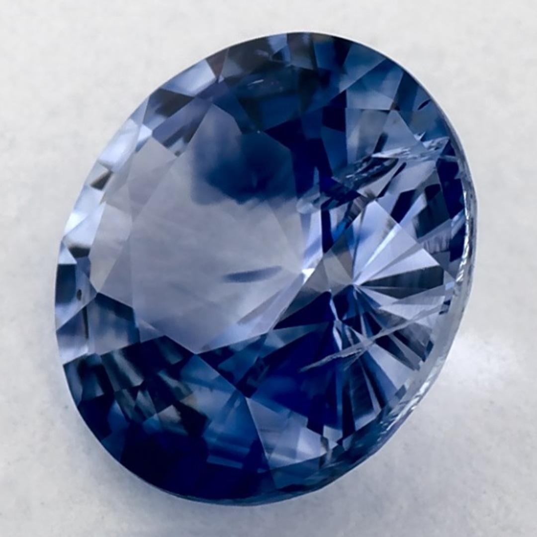 1.56 Karat Blauer runder Saphir, loser Edelstein (Rundschliff) im Angebot