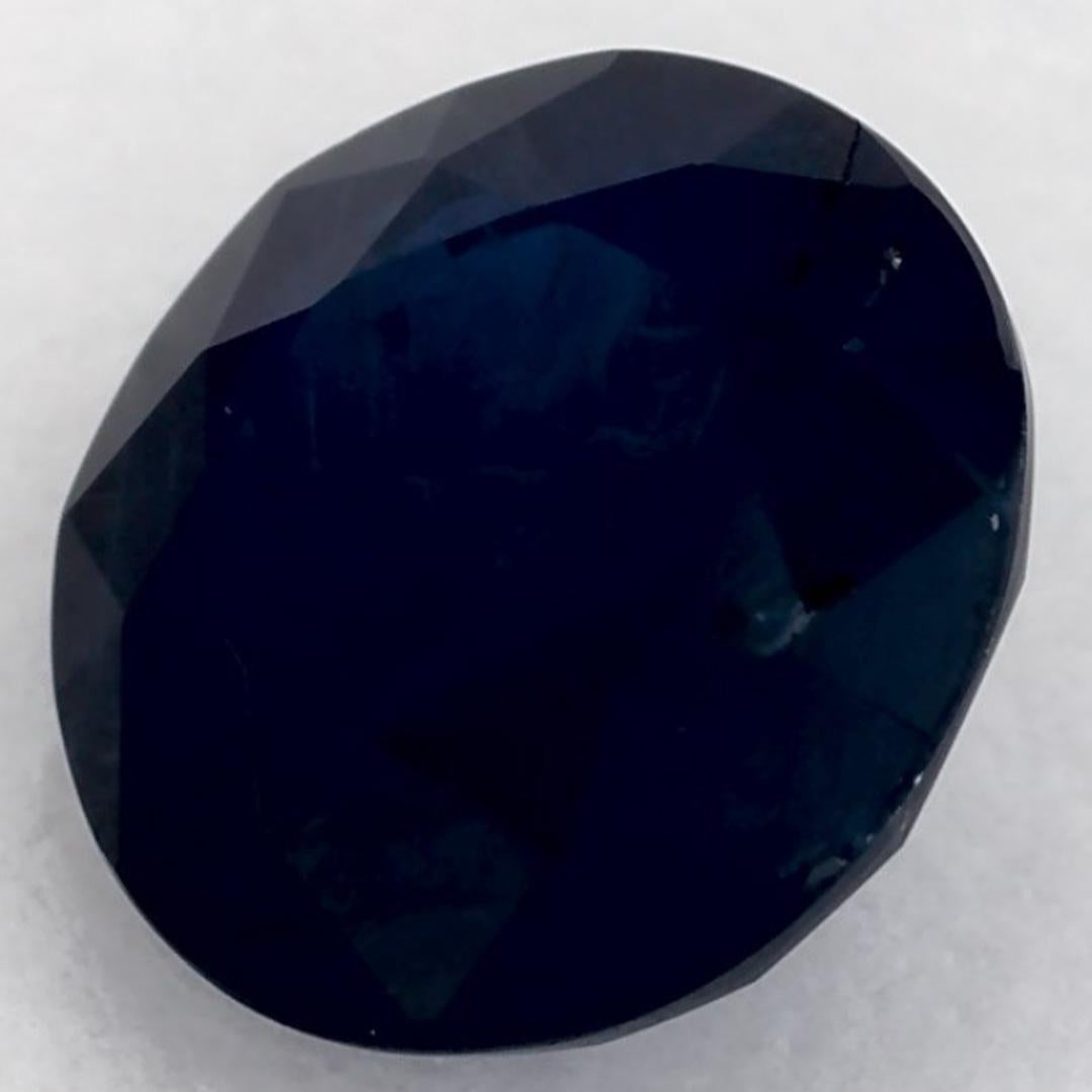 Taglio rotondo 1.56 carati di zaffiro blu rotondo sfuso in vendita