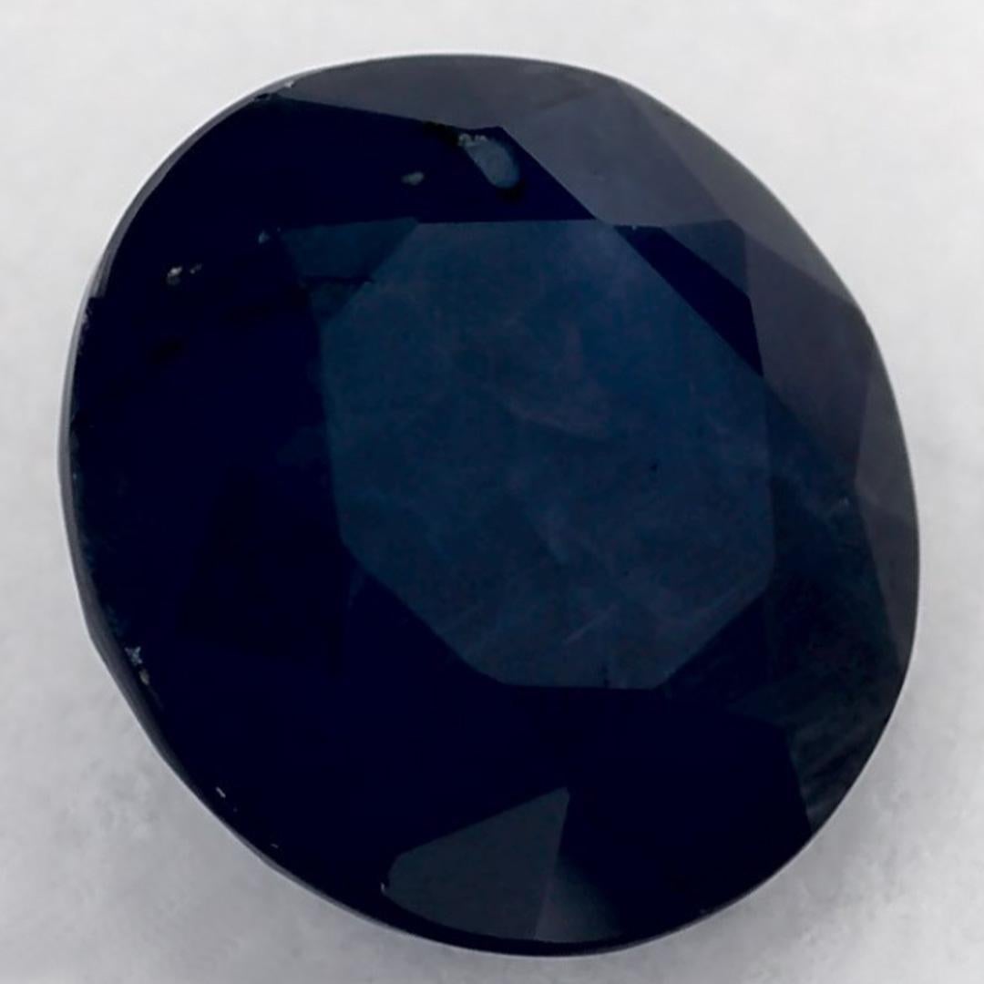 1.56 carati di zaffiro blu rotondo sfuso In condizioni Nuovo in vendita a Fort Lee, NJ