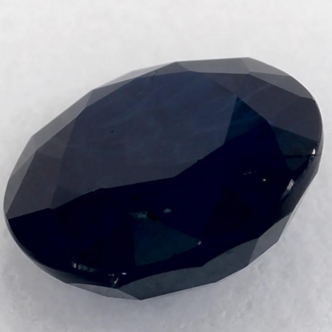 1.56 carati di zaffiro blu rotondo sfuso in vendita 2