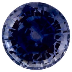1.56 Ct Blue Sapphire Round Loose Gemstone