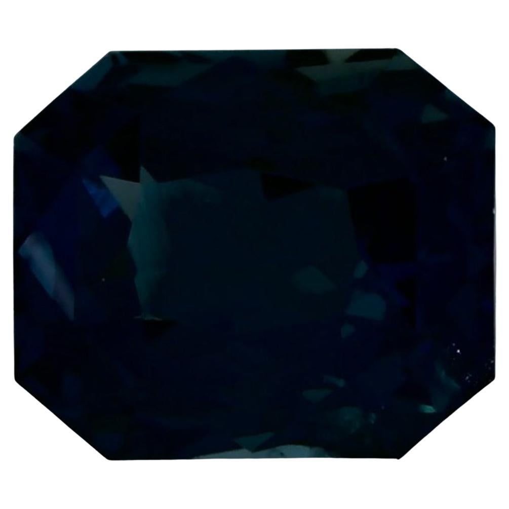 1.56 Ct Green Sapphire Radiant Loose Gemstone