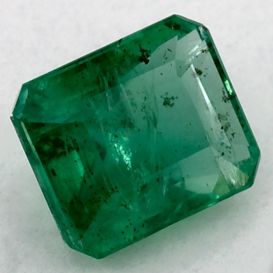 Octagon Cut 1.56ct Natural Emerald Octagon Loose Gemstone For Sale