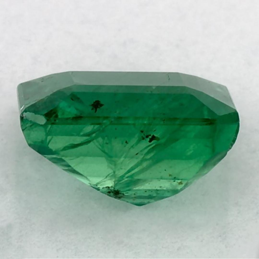 1.56ct Natural Emerald Octagon Loose Gemstone In New Condition For Sale In Fort Lee, NJ