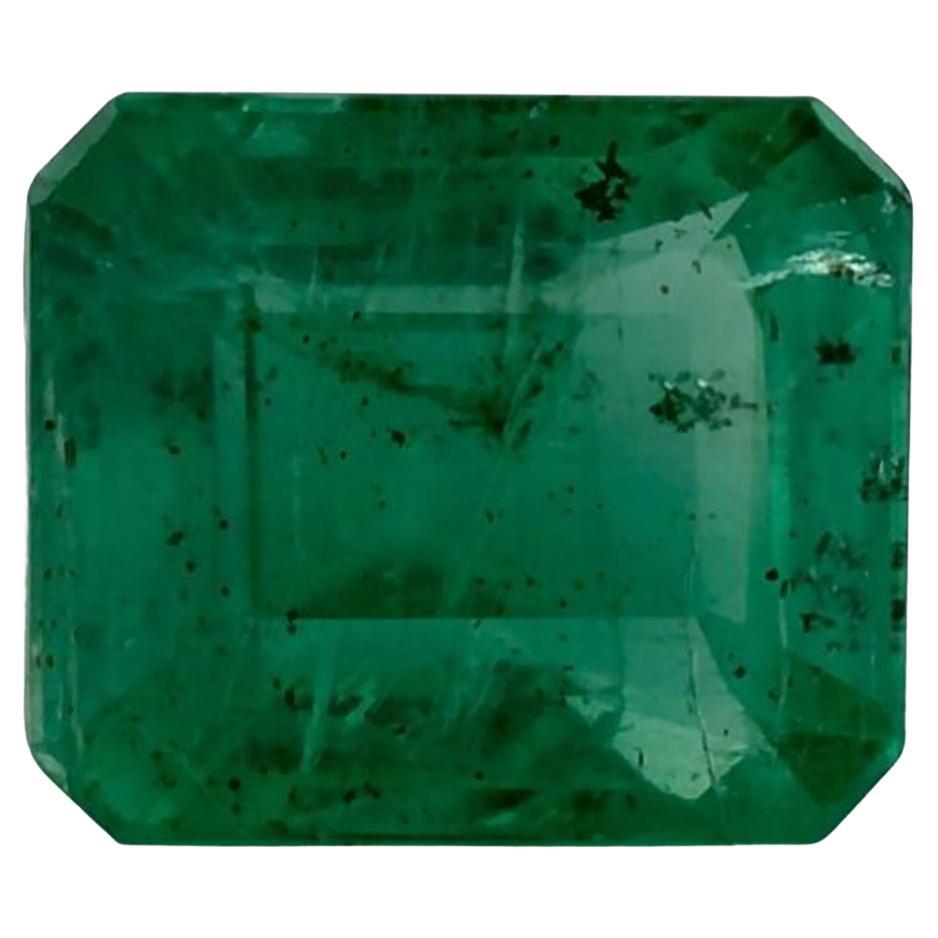 1.56ct Natural Emerald Octagon Loose Gemstone For Sale