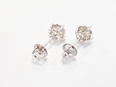 Brillante Jewels 1.56ct Round Diamond Stud Earrings in 14K White Gold