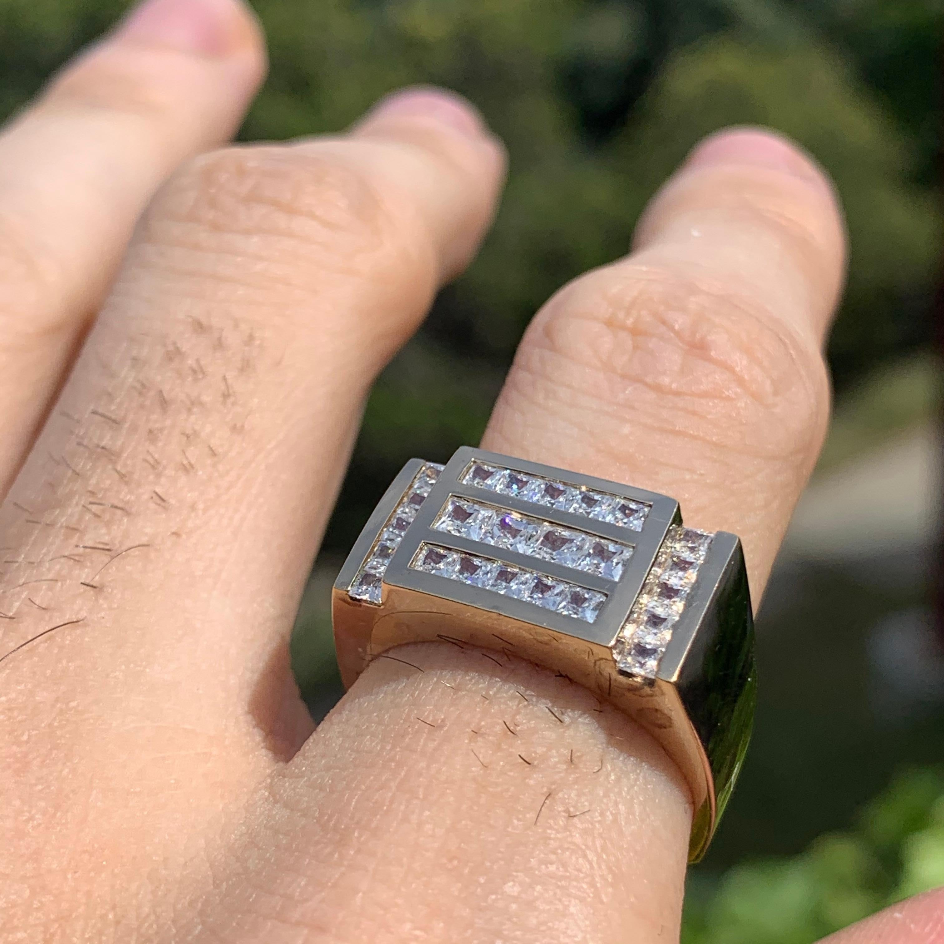 All Of Our Pieces Are 100% Made In Los Angeles, California.

Want This Beautiful Diamond and Gold Ring But Want To Save Money? We Can Make You This Real Gold and CZ ,  Your Cost is only $2200

If Item Is Already Sold It Will Be Customer Made To