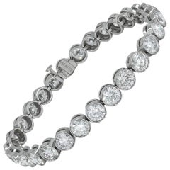 Spectra Fine Jewelry Bracciale da tennis contemporaneo con diamante rotondo da 15,60 carati