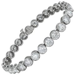 Spectra Fine Jewelry Contemporary 15.60 Carat Round Diamond Tennis Bracelet