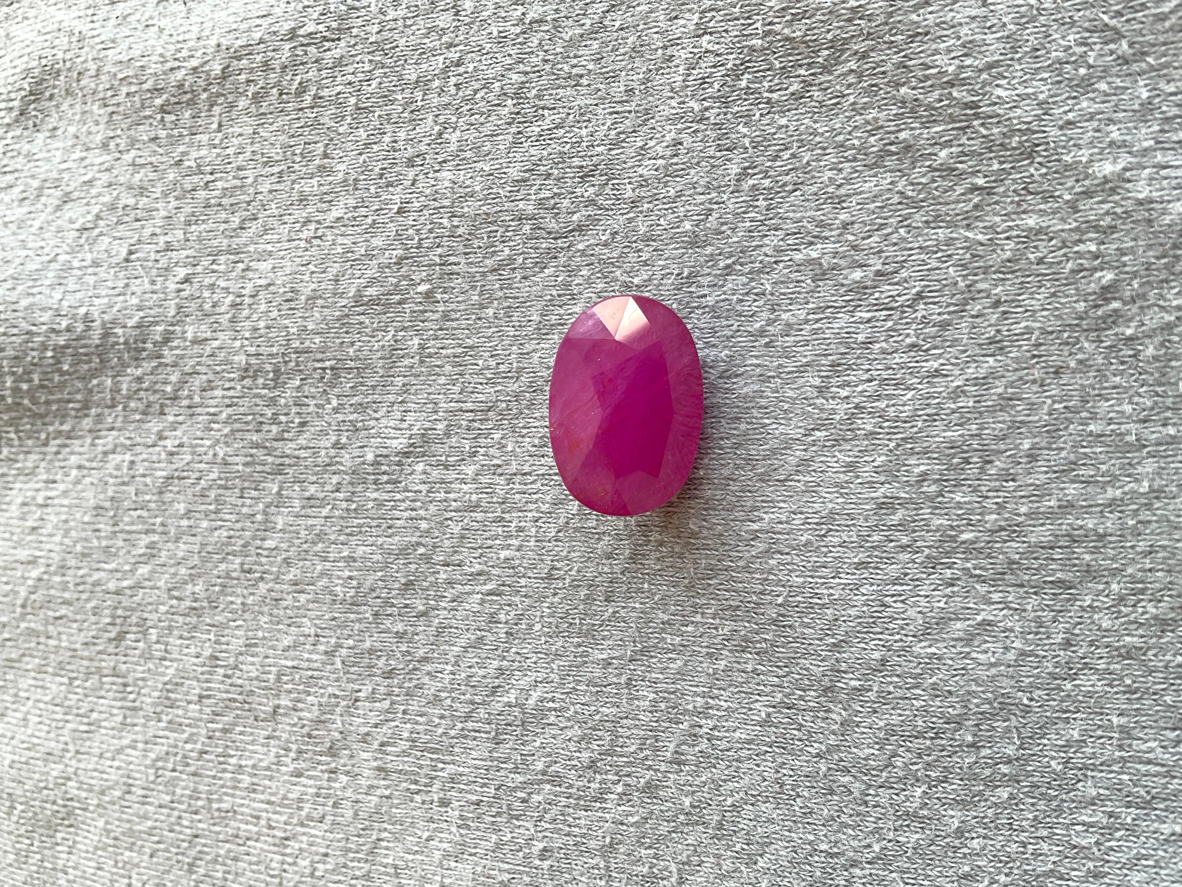 15.61 Carat Burmese No-Heat Ruby Natural Oval Cut Stone For Top Fine Jewelry Gem In New Condition For Sale In Jaipur, RJ