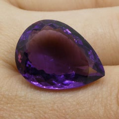 15.61 ct Pear Amethyst