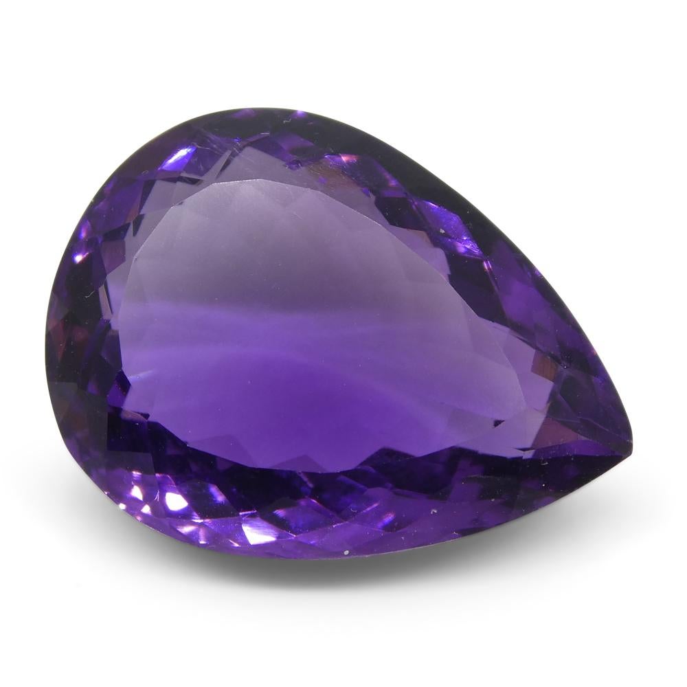 15.61 ct Pear Amethyst In New Condition For Sale In Toronto, Ontario