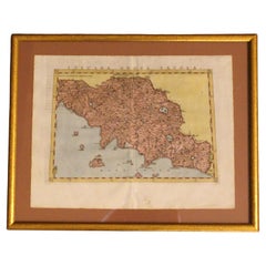 1562 Carta della Toscana Nuova Tavola di Girolamo Ruscelli