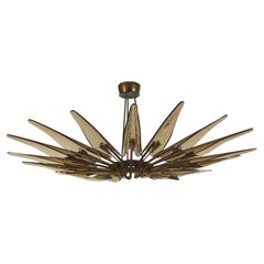 1563 A Dahlia Chandelier by Max Ingrand for Fontana Arte, Italy, 1950's